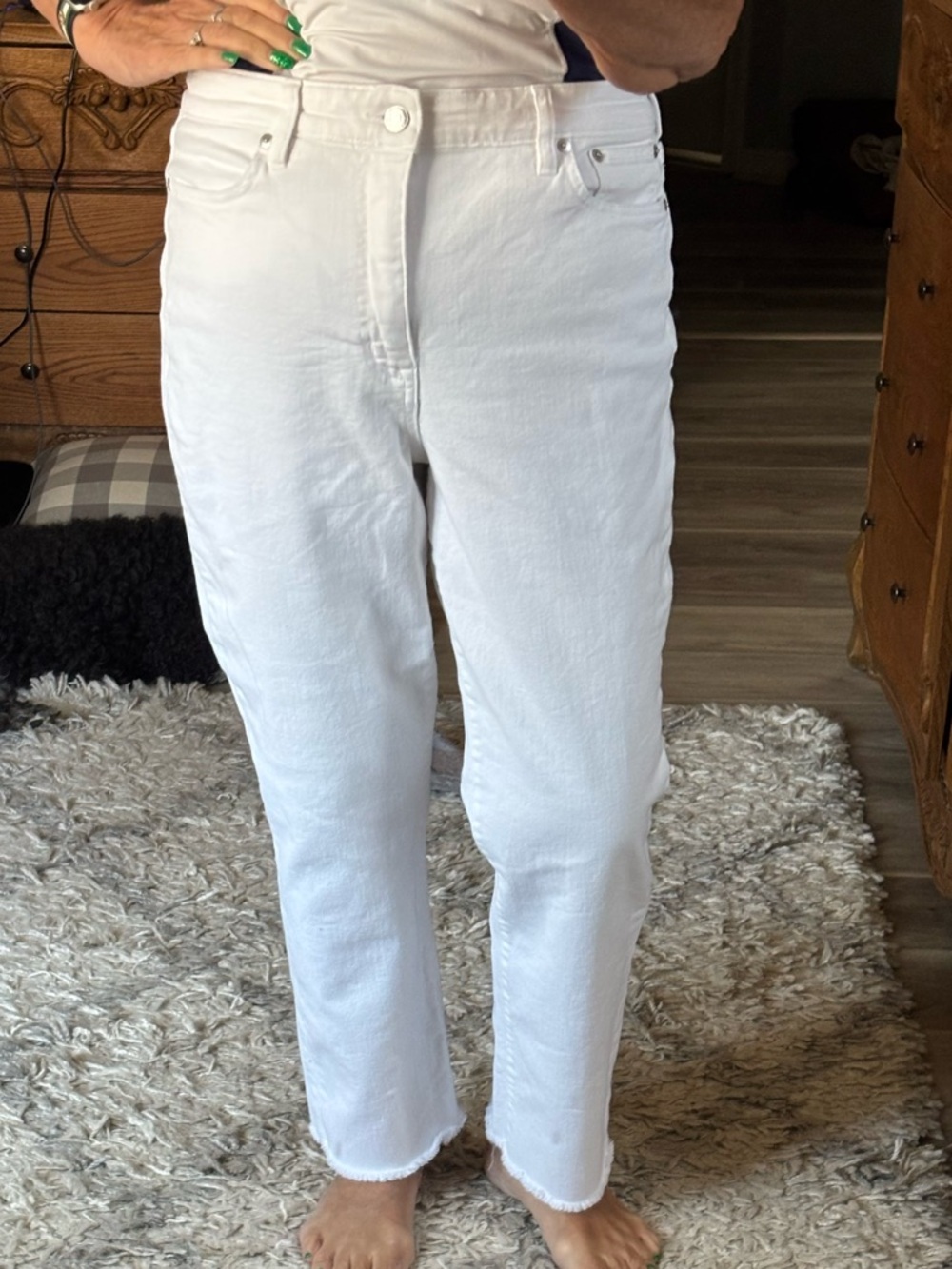 Ralph Lauren White Women’s Straight-Leg Jeans